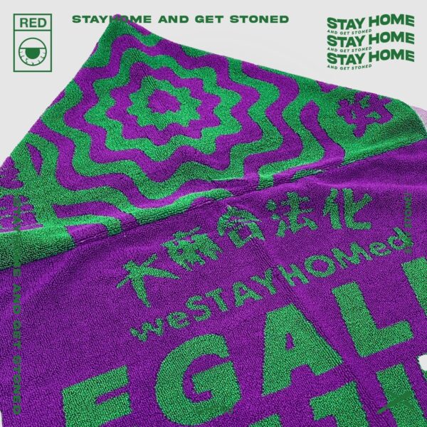 「 StayHome 」2023 Legalize Marijuana towel：圖片 4