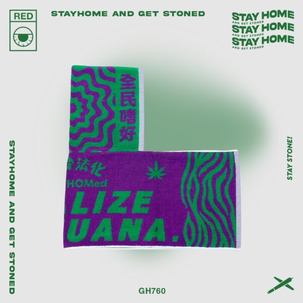 「 StayHome 」2023 Legalize Marijuana towel：圖片 3