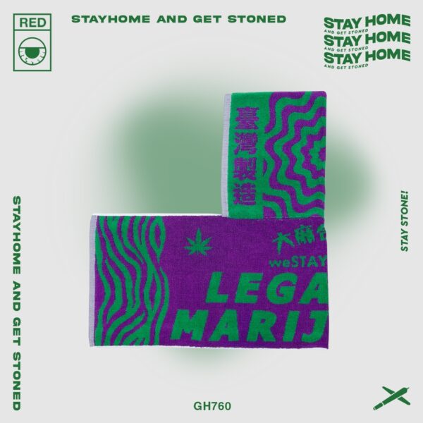 「 StayHome 」2023 Legalize Marijuana towel：圖片 2