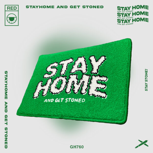 STAYHOME Smokey Logo地墊