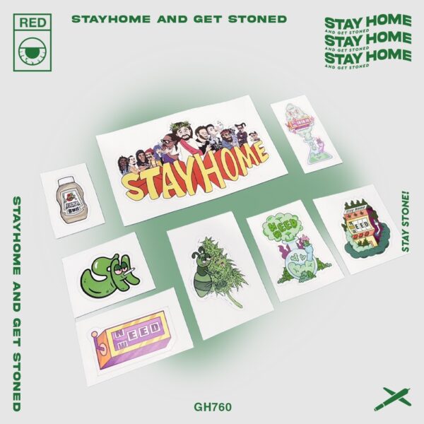 STAYHOME 貼紙組