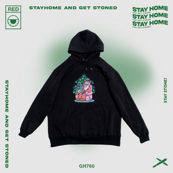 STAYHOME Stoned Santa Hoodie