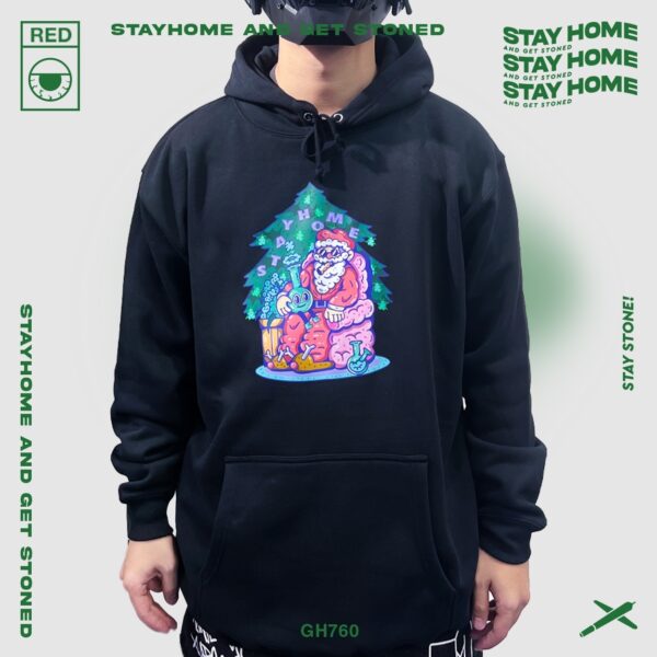 STAYHOME Stoned Santa Hoodie：圖片 2