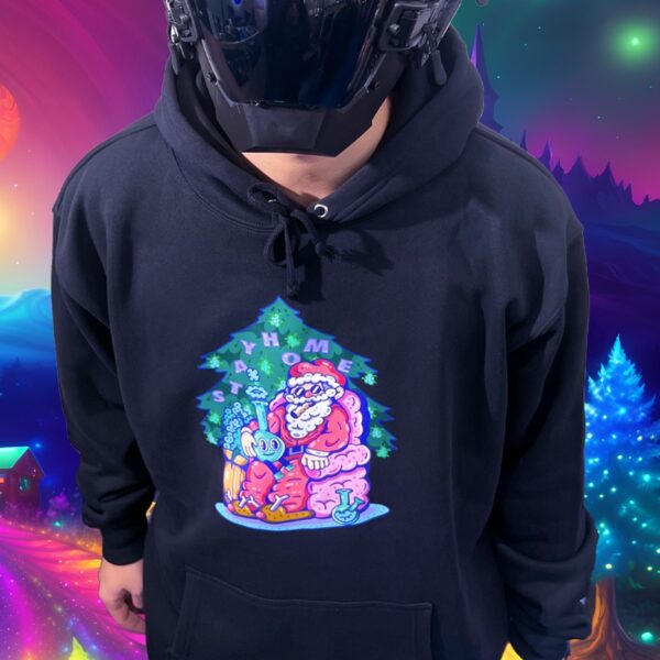 STAYHOME Stoned Santa Hoodie：圖片 3