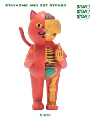 RIPNDIP 中指貓 R Nerm Æ-09 Vinyl Figure 14吋 解剖模型 紅色