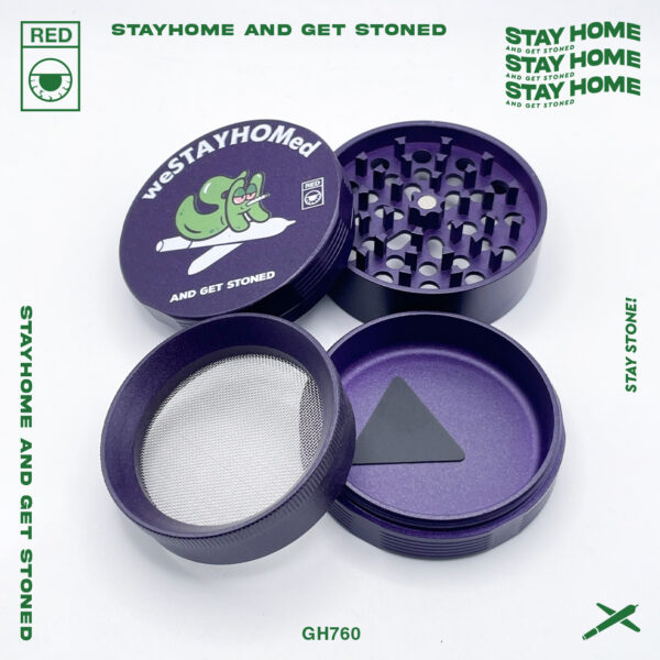 STAYHOME 63mm 陶瓷塗層 不沾黏 四層式研磨器 磨碎器 Grinder：圖片 4