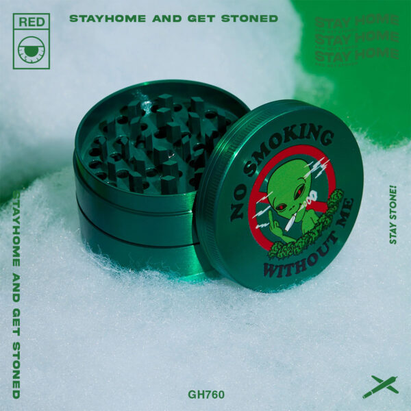 RIPNDIP WE OUT HERE NO SMOKING GRINDER 四層研磨器 (GREEN)