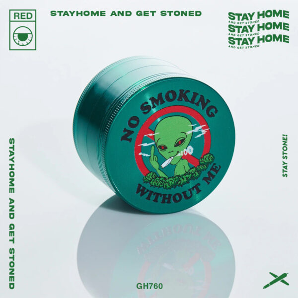 RIPNDIP WE OUT HERE NO SMOKING GRINDER 四層研磨器 (GREEN)：圖片 2