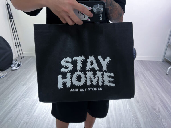 STAYHOME & GET STONED 經典LOGO 購物袋：圖片 5