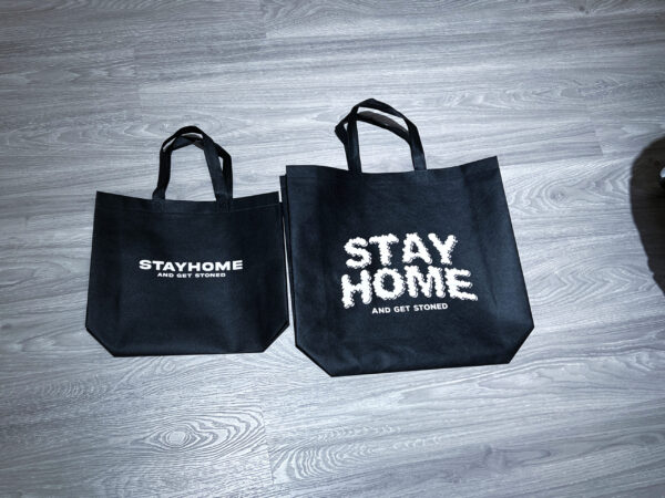 STAYHOME & GET STONED 經典LOGO 購物袋：圖片 4