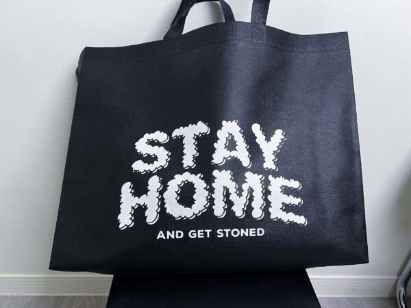 STAYHOME & GET STONED 經典LOGO 購物袋：圖片 2
