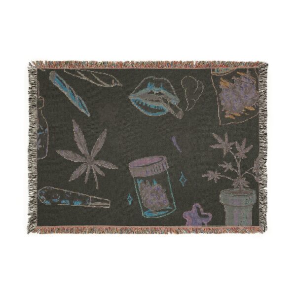 捲菸玩家日常圖案地毯 Stoner Daily Essentials Blanket：圖片 2
