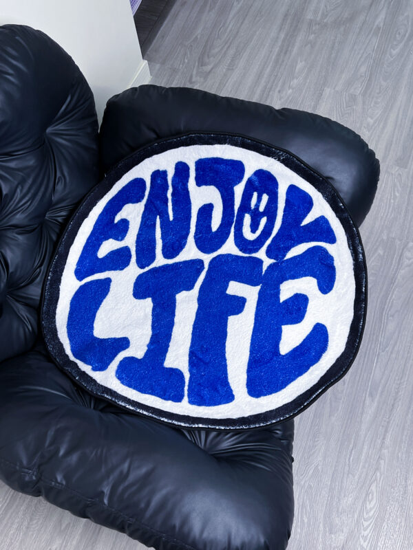ENJOY LIFE 字母圓形地墊：圖片 2