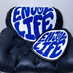 ENJOY LIFE 字母圓形地墊