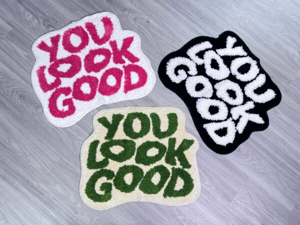 YOU LOOK GOOD 植絨質感地墊：圖片 3