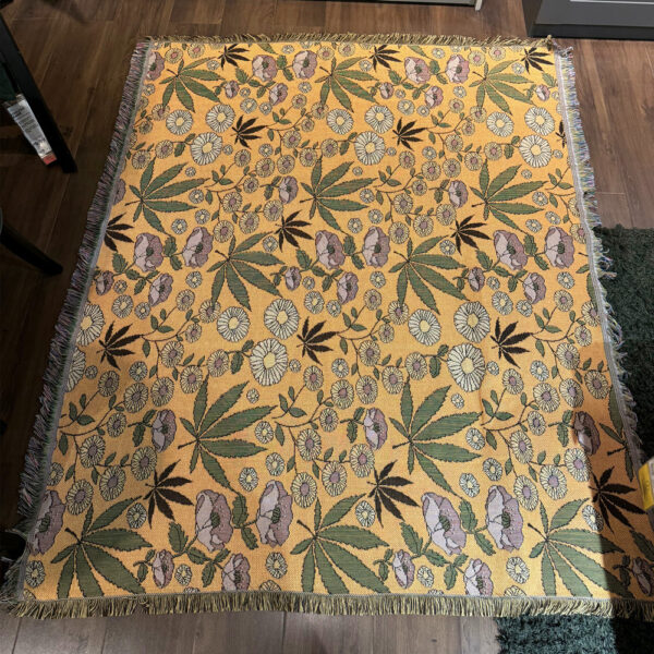 大麻花園地毯 Botanical Chill Blanket：圖片 6