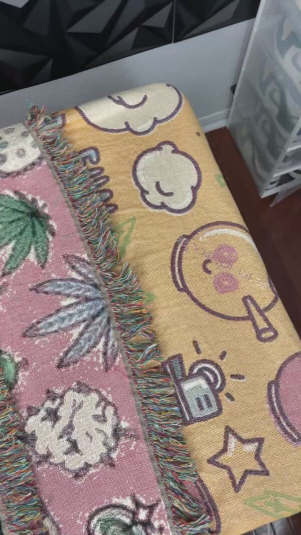 歡樂肆貳零圖騰地毯 420 Fun Cartoon Blanket：圖片 3