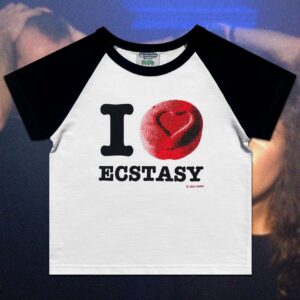 I <3 Ecstasy Raglan Baby Tee